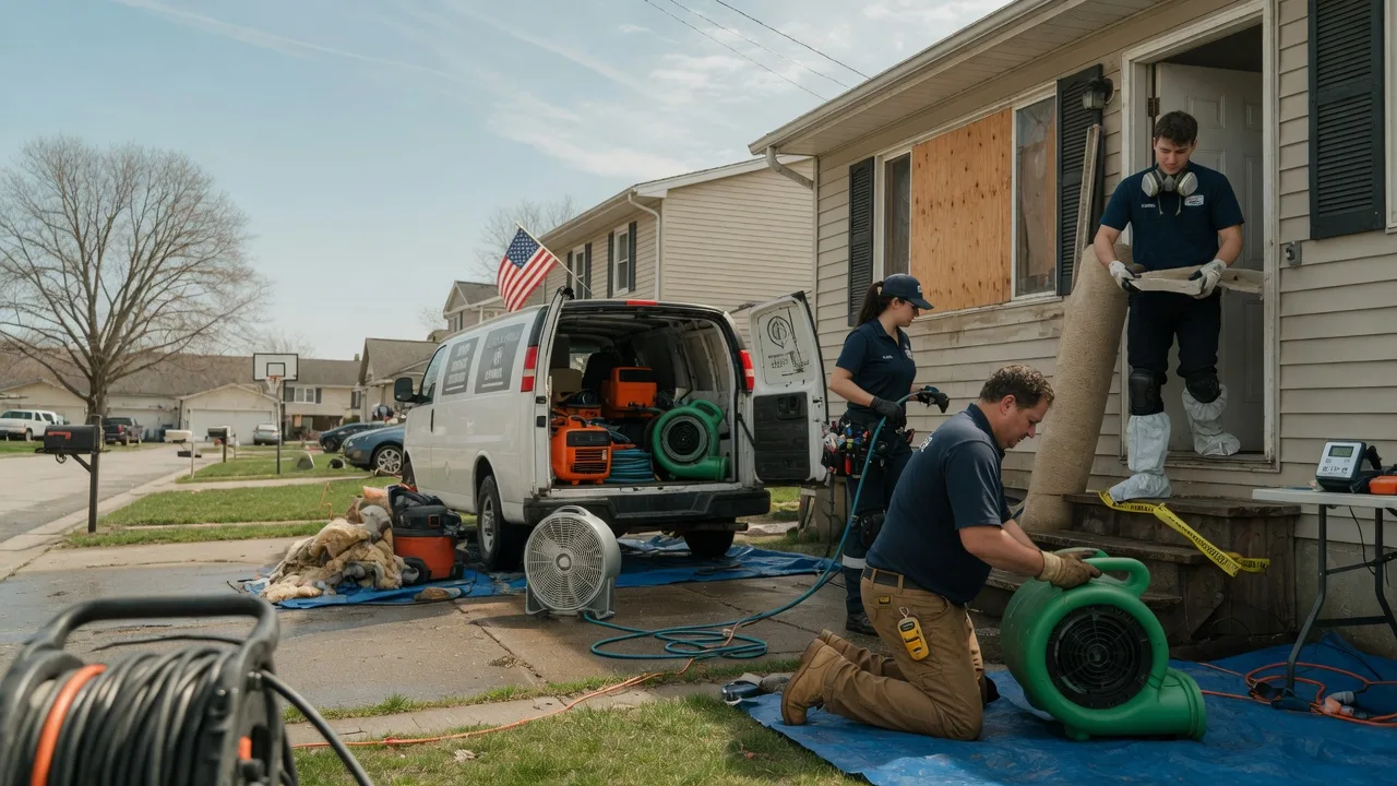 Water Damage Restoration in Sublime, TX near me